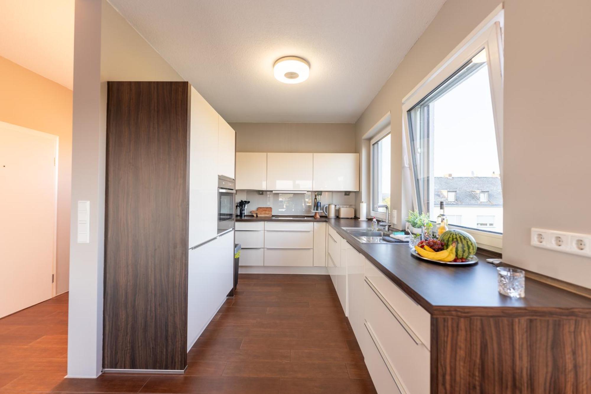 Penthouse Wohnung Mit Schoenem Moselblick In Metternich Coblenza Exterior foto